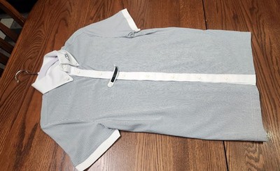 Equiline, New, short sleeve show shirt, white striped, 39, $259 mens men's