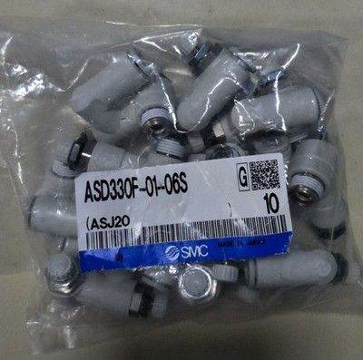 1Bag/10pcs New SMC ASD330F-01-06S Speed Controller Valve Fittings #fv