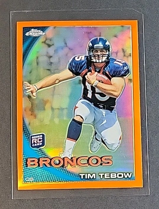 Tim Tebow 2010 Topps Chrome Orange Refractor RC #C100 Broncos Rookie 