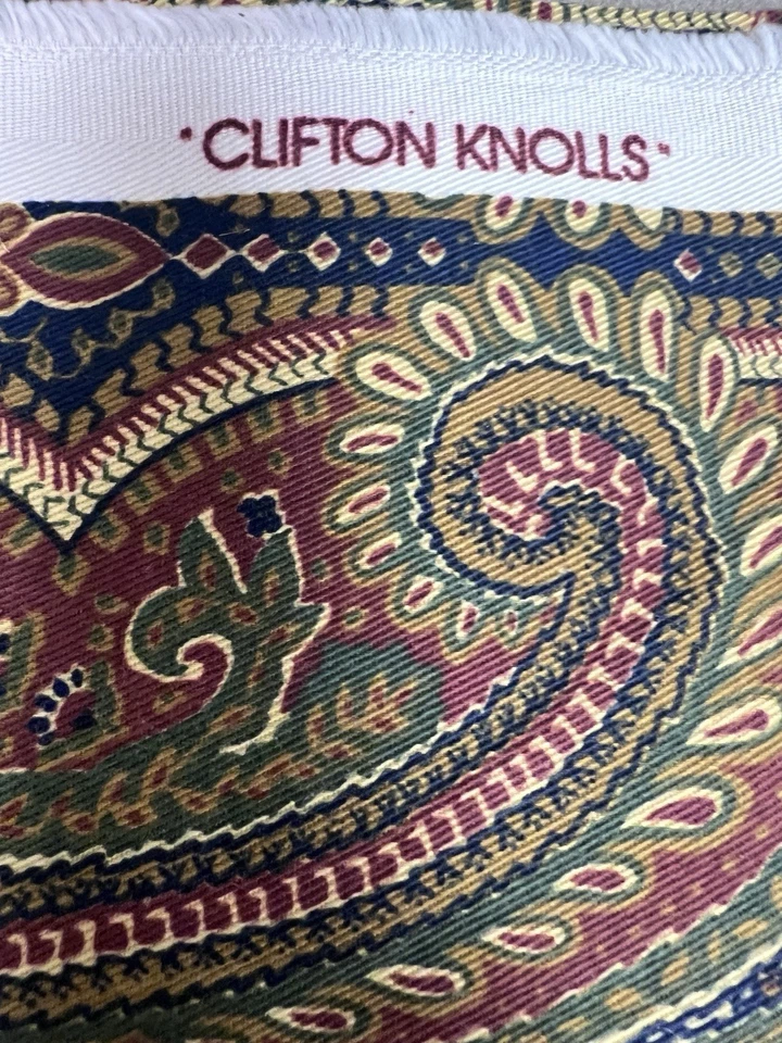 Waverly Clifton Knolls Fabric Remnant 2/3 Yard x 52” Paisley 100% Cotton - Image 2 of 4