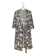 DIANE VON FURSTENBERG                    Silk wrap dress beige