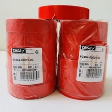 Tesa 60404-00001-00 25 mm x 66 m PVC Packaging Tape, Red Qty 13