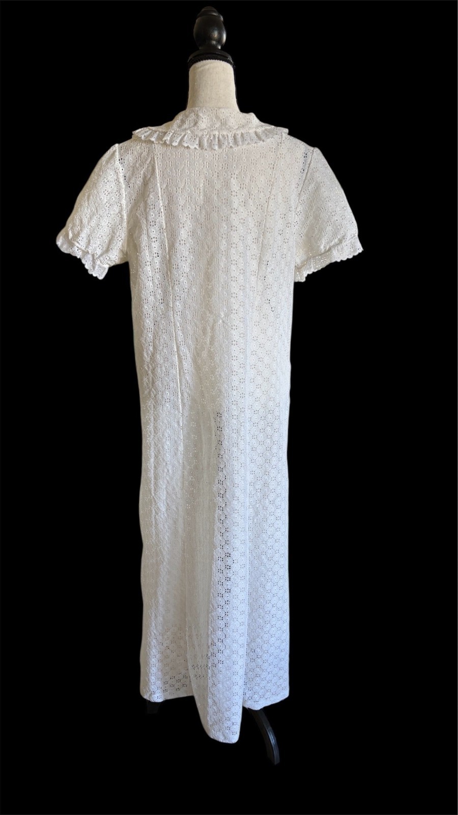 VTG Victorian Style Duster Robe Housecoat Beach C… - image 2