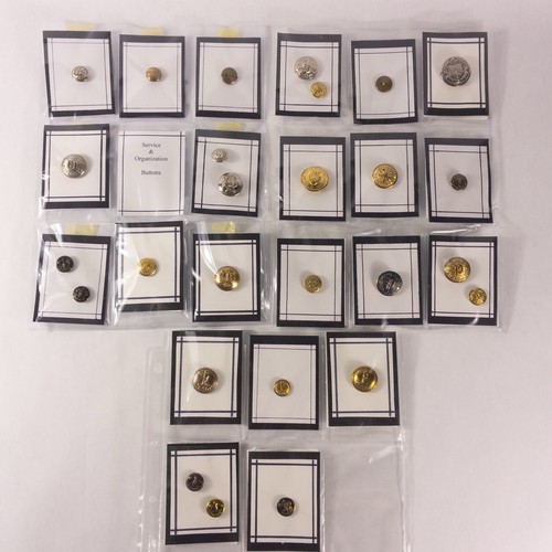 Lot of Service & Organization Picture Buttons Police, FD, Scouts, & More