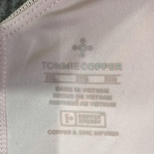 Tommie Copper Sports Bra Womens 2XL Pink Front Zip Copper Znergy Mesh Support - Photo 15/24