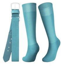 Baseball Belt Socks Combo Softball Socks  Elastic Waist Belt - Youth - TEAL