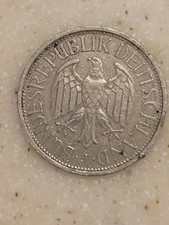 1972 J Germany 1 Deutsche Mark.  Duetschland Bundesrepublik. Uncertified Ec/cond