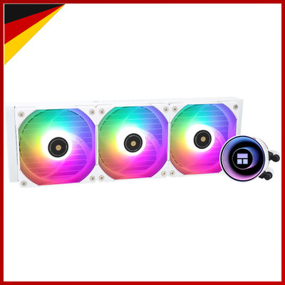 Wasserkühlung CPU-Kühler 360 White ARGB 3 PWM-Lüfter für AMD Intel LGA 1700 1150