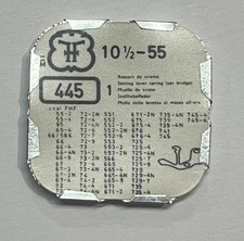 UNSER TEIL 445, UHRWERK FHF 55, 66, 67, 72 ZUGFEDER - EINSTELLHEBEL NOS