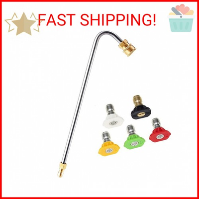 #ad RIDGE WASHER Gutter Cleaner Attachment for Pressure Washer 120 Degree Extensio $18.59