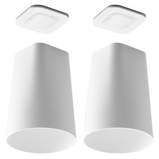 Yamazaki Tower Magnetic Bathroom Tumbler 2pcs Set Tooth Cup White