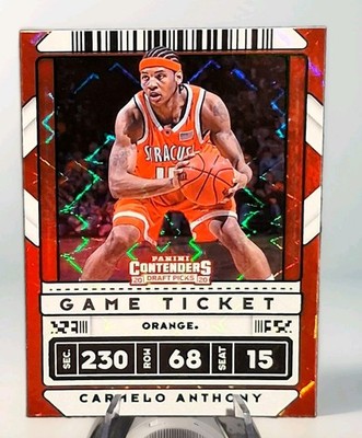Panini 2020 Contenders Draft Picks Carmelo Anthony- game ticket   #42 variation