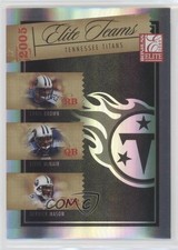2005 Donruss Elite Teams /1000 Chris Brown Steve McNair Derrick Mason #ET-24 0q3