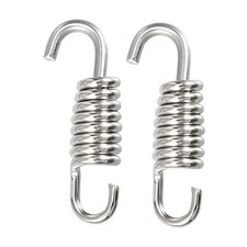 2 Pcs Universal Exhaust Pipe Spring 43mm Stainless Steel - for 1.69"