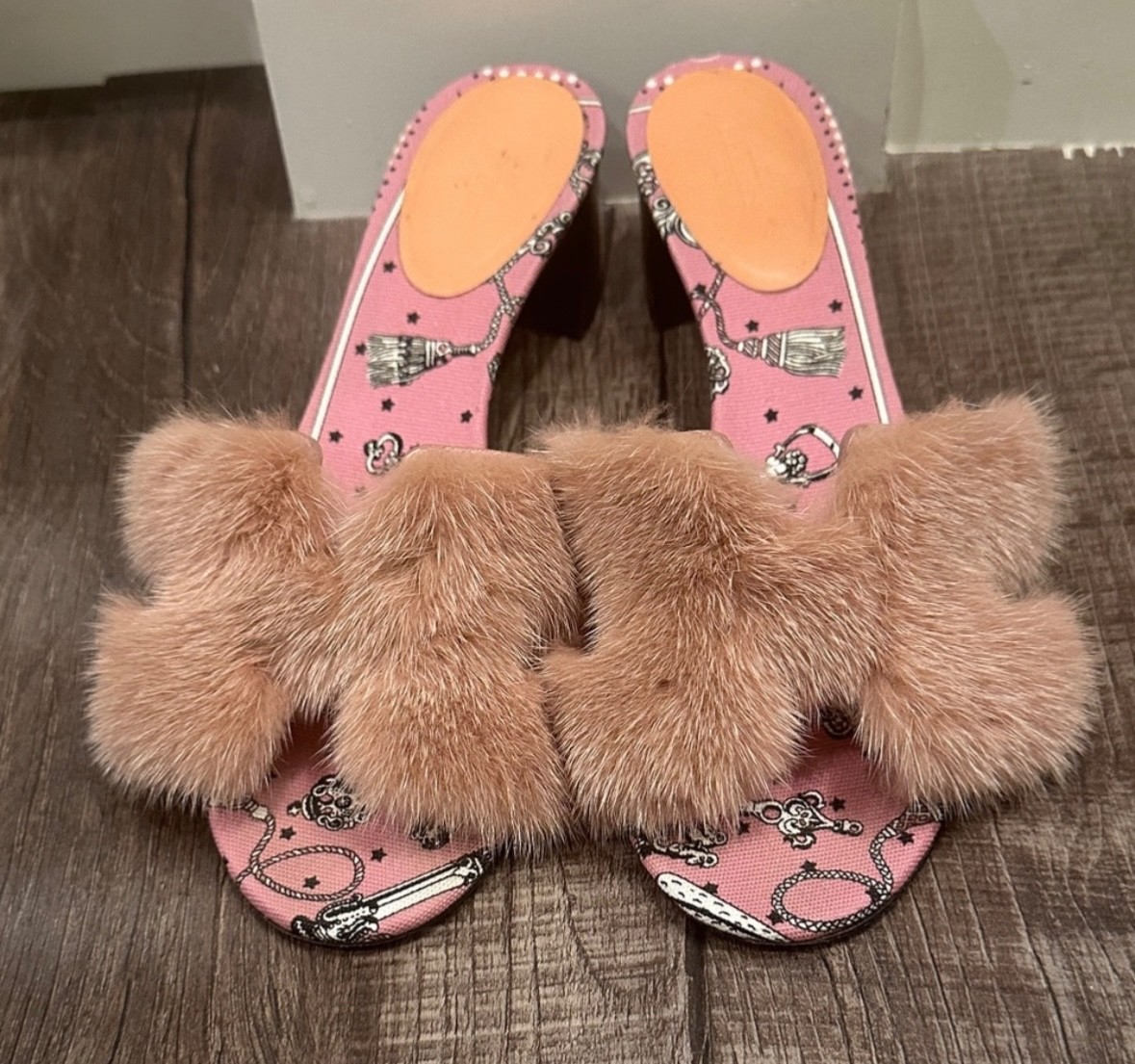 Rare hermes mink fur sandals image 2