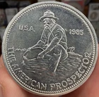 VINTAGE 1985 ENGELHARD ONE OUNCE 999 Silver Prospector 🇺🇸🔥