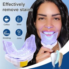 Rechargeable 8-LED Blue And Red Teeth Whitening Light Accelerator With Tray