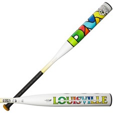 Louisville Slugger 2025 Diva 11.5 Fastpitch Softball Bat 18.5 Oz White Multic...