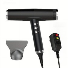 Ionic Hair Blow Dryer with Diffuser High Speed Brushless Motor Home Travel Black