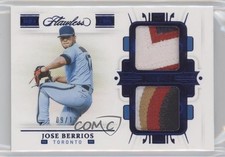 2021 Panini Flawless Sapphire 9/12 Jose Berrios #DP-JB Dual Patch 6fs