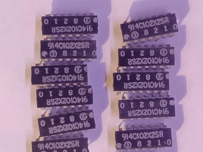 12 pcs 914C102X2SR 8210 Logic IC Chips   Vintage 1982 DIP-14 Integrated Circuits