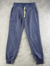 Figs Technical Collection Pants Womens Small Blue Zamora Jogger Scrub Technical