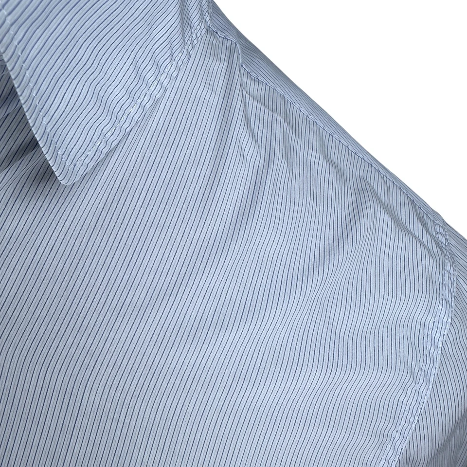 Isabel Marant Shirt Women’s 34 Blue Striped Cotton Long Sleeve Button-Up US 2 - Image 3 of 4