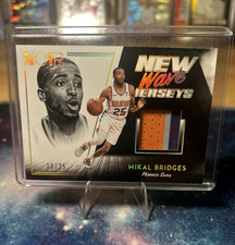 Mikal Bridges Rookie /25 Jersey Patch Panini 2018-19 Noir New Wave Jerseys Prime