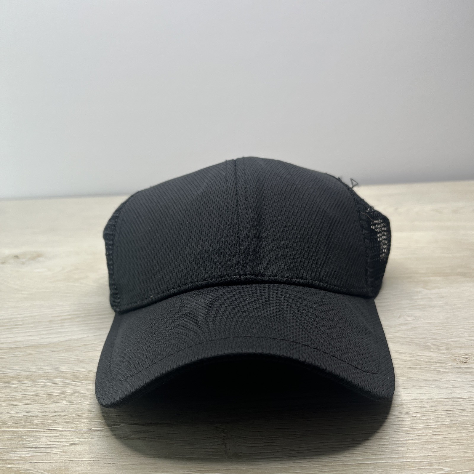 Plain Black Baseball Hat Black Adjustable Hat Adu… - image 1