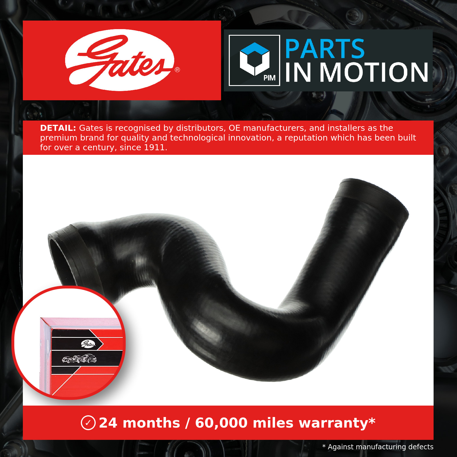 ✅Fits GATES GAT09-0052 Charge Air Hose GAT09-0052 Intercooler hose ( ⭐UK Seller⭐ - Image 9