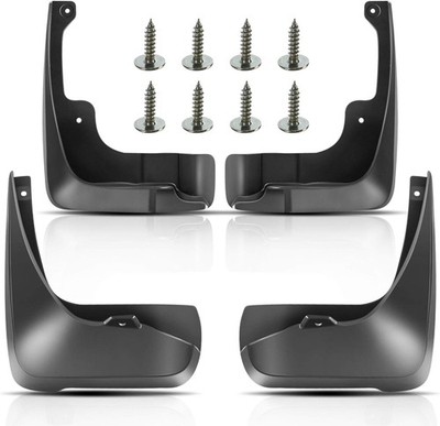 Set of 4 Black Splash Guards Mud Flaps for Toyota Camry 2007-2011 Front & Rear