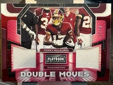 2020 Panini Playbook - Double Moves Relics Red #DM-TM Terry McLaurin /25 (MEM)