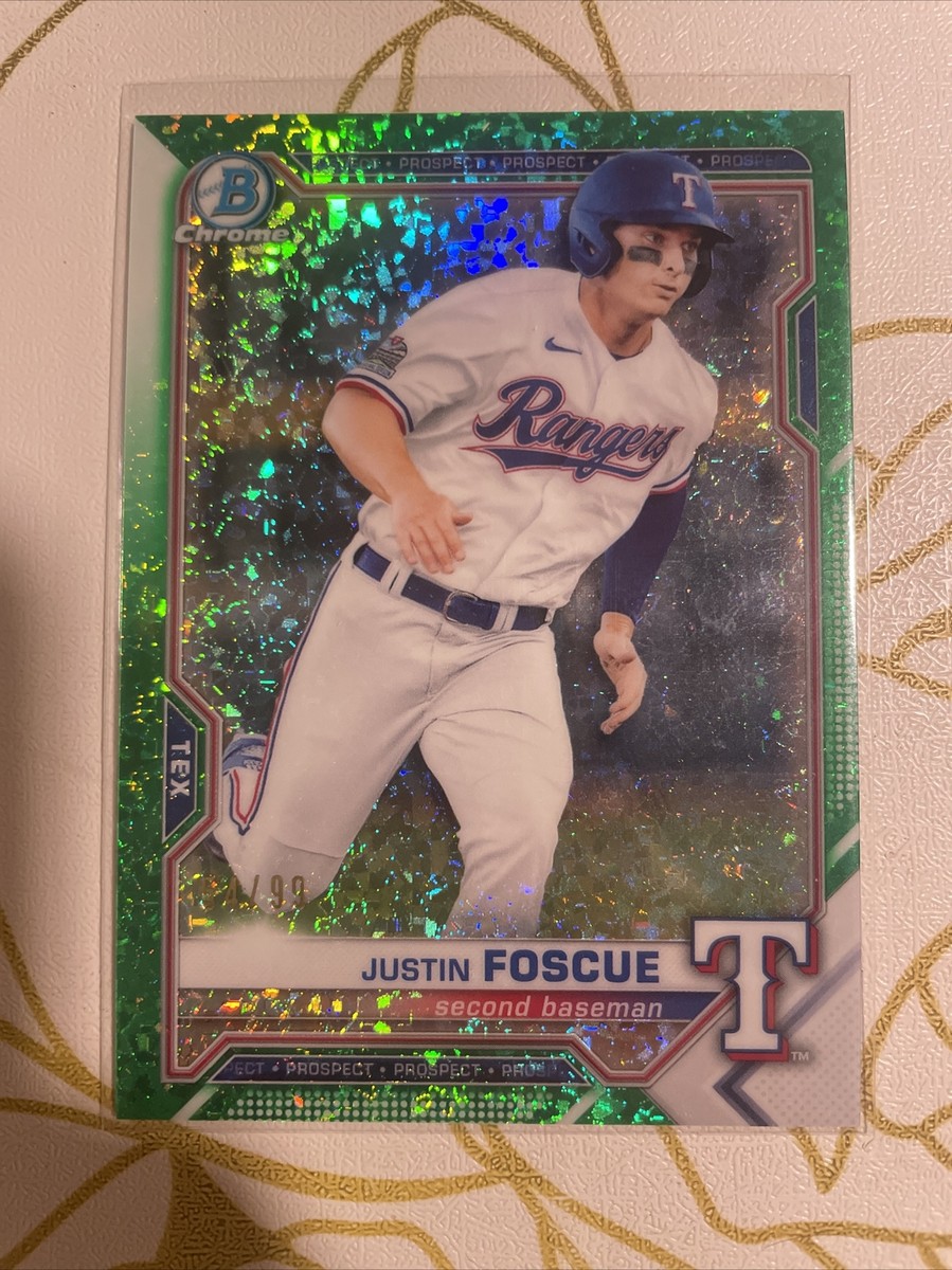 2021 Bowman Justin Foscue BCP-41 Green Mini Diamonds