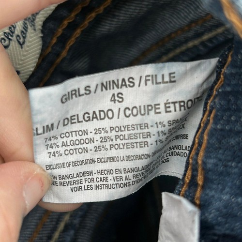 Y2K Girls L.e.i. Chelsea Low Rise Bootcut Denim Jeans Pocket Flaps Sz 4S - Picture 6 of 6
