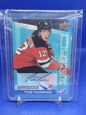 2021-22 Upper Deck Ice Subzero Rookies Auto Tyce Thompson New Jersey Devils
