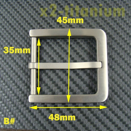 Titanium anti-allergy Hollowed out Belt Buckles for 1.5" or 1.3" belt XZ297 - Picture 7 of 9
