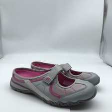 Skechers Slip On Mules Womens Sz 6.5Gray Comfort Arch Commute Time Fit Active