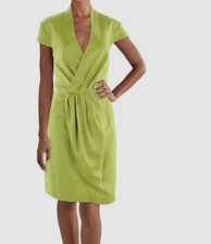 Guess by Marciano Womens Green Avril Faux Wrap Short Wrap Dress Size 6