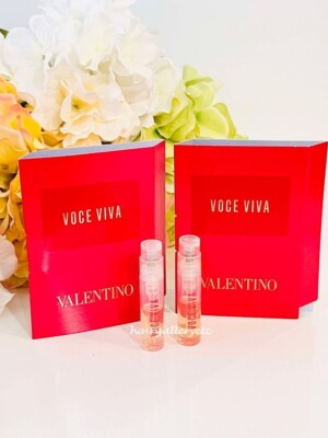 2 Valentino Voce Viva EAU De Parfum Perfume Spray Sample Vial 1.2