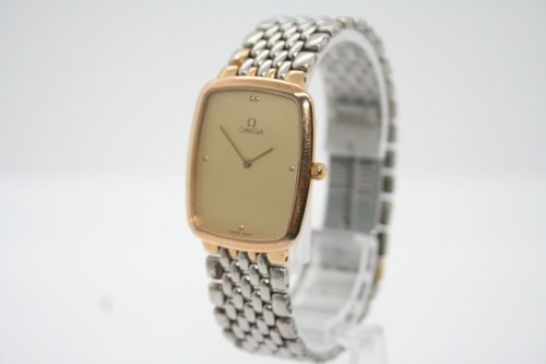 Vintage OMEGA Deville Quartz Gold Dial 
