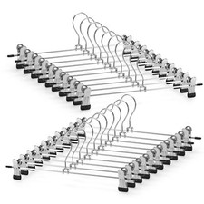 10-90 Hosenbügel Kleiderbügel Rockbügel Klemmbügel Hosenspanner Clipbügel Metall