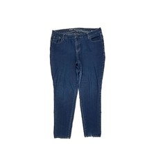 Old Navy Super Skinny Mid Rise Women's size 18 Dark Wash Blue Denim Jeans