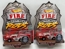 Hot Wheels  57 Chevy Fire Rods Series 1 Phoenix, AZ Fire Dept. (2)
