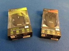 Computer optical mouse - available in classic corded or graphite wireless, black