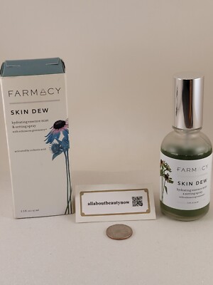 FARMACY Skin Dew Hydrating Essence Mist & Setting Spray 3.3 fl oz Full Size BNIB