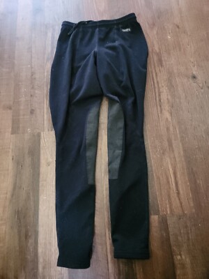 Size Small Kerrits Kids Black Breeches With Knee Pads