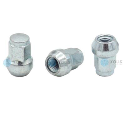Bullone ruota argento M12x1,5 sferici R12 30mm per VW