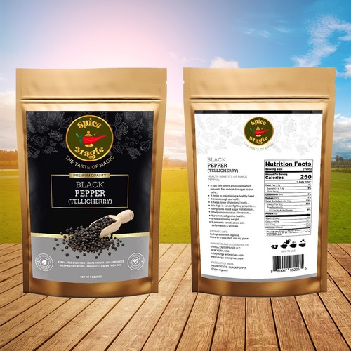 Spice Magic Black Pepper | Indian Whole Spices | 7oz (200g) 100% Pure & Natural - 第 4/4 張圖片