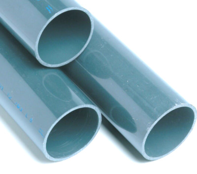 PVC ROHR GRAU 10 ODER 16 BAR CHECK INFO - 20mm bis 160mm (3 METER ROHR AUF ANFRAGE)