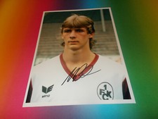 Mario Basler 1.FC Kaiserslautern signed autograph on 20x28 photo